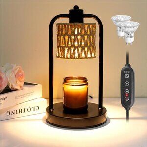 Candle Warmer Lamp Electric Wax Melter Dimmable Timer Jar Candle Home Decor